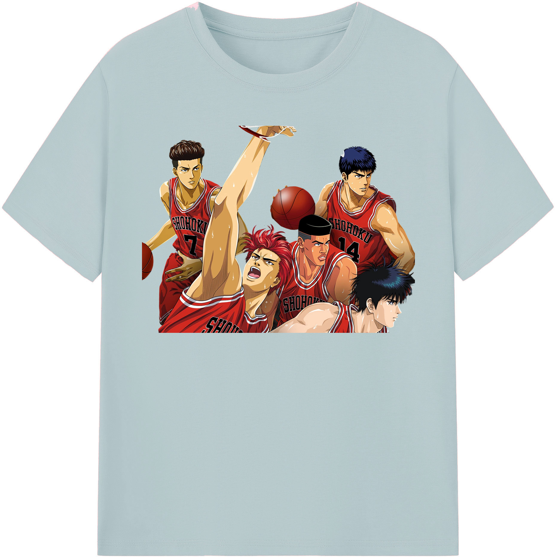 （画像用） SLAM DUNK／スラムダンク 綿100％半袖Tシャツ（フロントプリント）